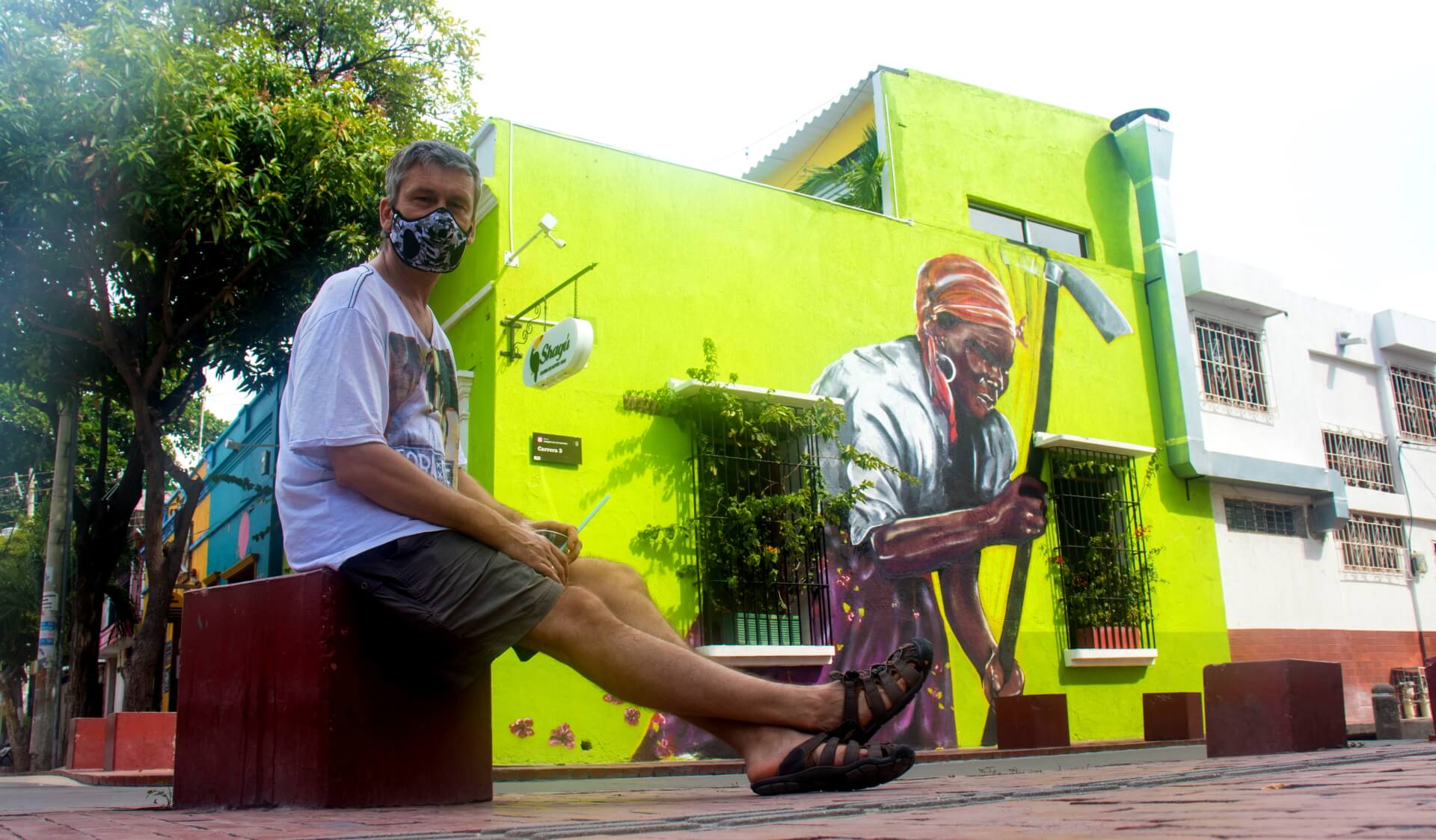 Santa Marta w Kolumbii to miasteczko gdzie mozna zobacyc wiele pieknych graffiti