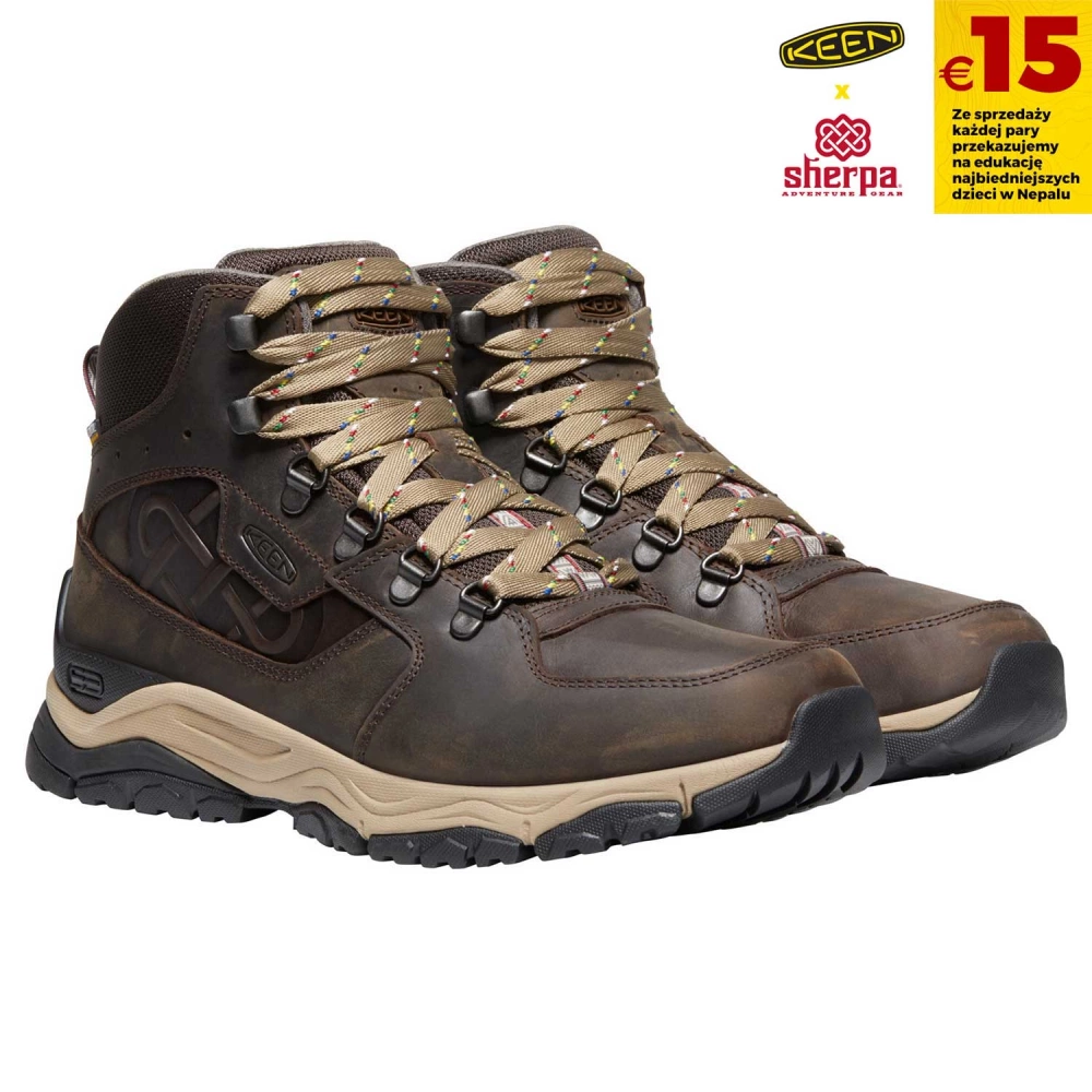 Buty trekkingowe męskie KEEN INNATE LEATHER MID WP X SHERPA